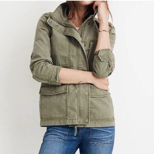 Madewell Utility Jacket in Olive Green XS